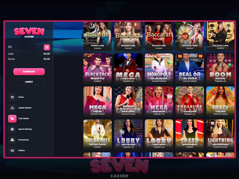 Zeven Casino Live Spellen