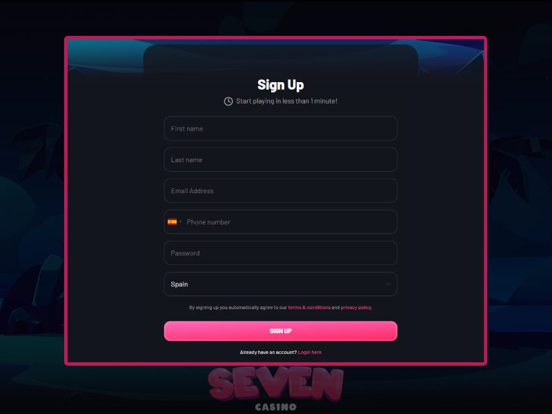 Seven Casino Registration